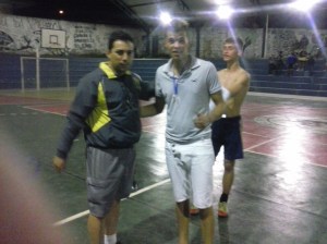 Estagiário de Educação Física Vinicius e Daniel Goleiro da Equipe 1008