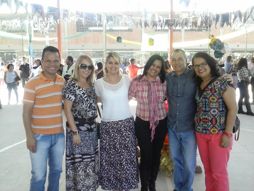 Com Vânia Reis, Sara, Aniete, Fausto e Rosi
